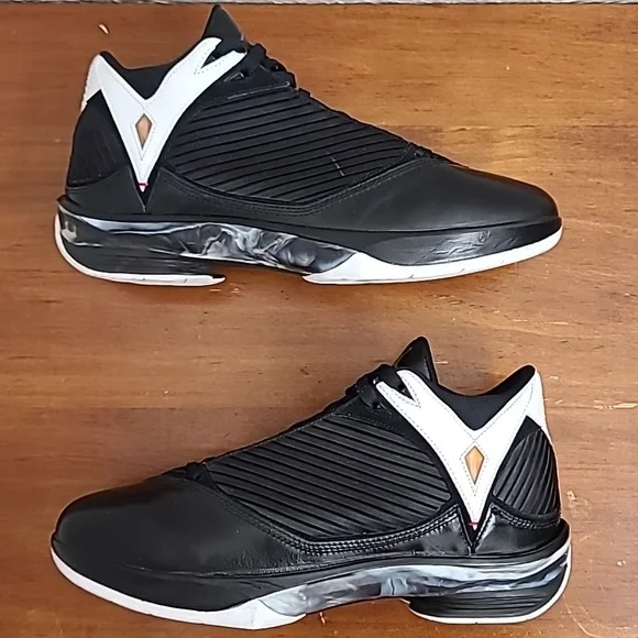 Air Jordan 2009 OG 2K9 Black White Tuxedo Vintage Mens Sneakers 343084-062 Sz 12